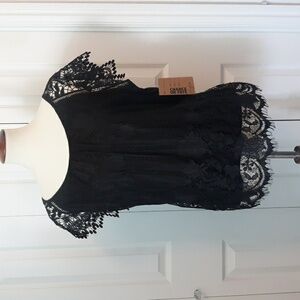 Black Lace Top